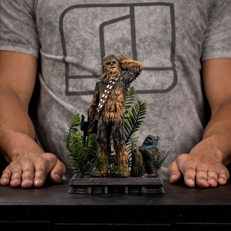 Star Wars Episode VI Art Scale Statue 1/10 Chewbacca and Tokkat 22 cm | 0042882334576