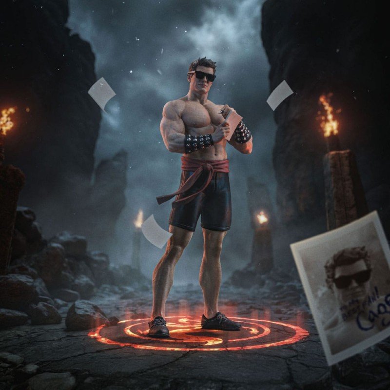 Mortal Kombat Art Scale Statue 1/10 Johnny Cage 24 cm | 0042882334637
