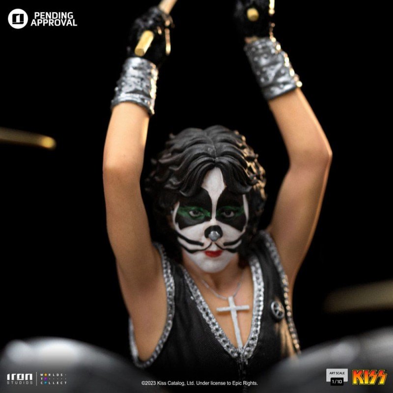 Kiss Art Scale Statue 1/10 Peter Criss Limited Edtition 22 cm | 0618231954476