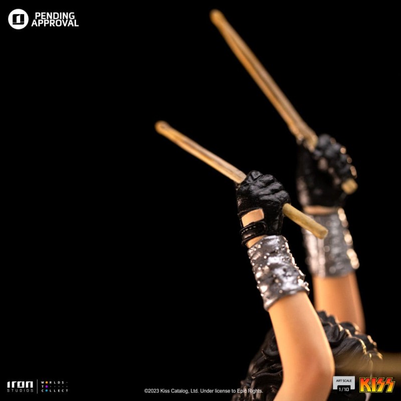 Kiss Art Scale Statue 1/10 Peter Criss Limited Edtition 22 cm | 0618231954476