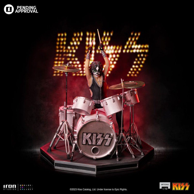 Kiss Art Scale Statue 1/10 Peter Criss Limited Edtition 22 cm | 0618231954476