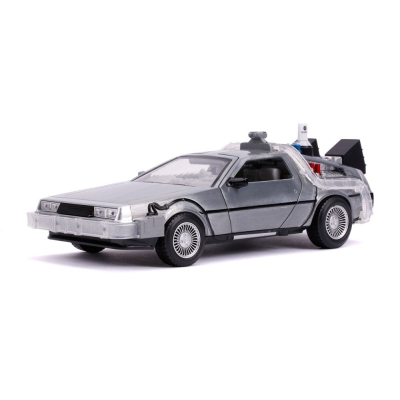 Retour vers le Futur II DeLorean Time Machine 1/24 métal Hollywood Rides | 4006333097997