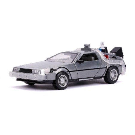 Retour vers le Futur II DeLorean Time Machine 1/24 métal Hollywood Rides | 4006333097997