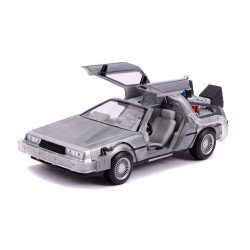 Retour vers le Futur II DeLorean Time Machine 1/24 métal Hollywood Rides | 4006333097997