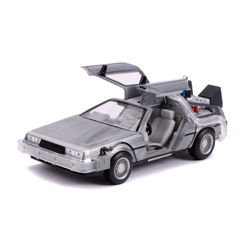 Retour vers le Futur II DeLorean Time Machine 1/24 métal Hollywood Rides | 4006333097997