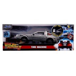 Retour vers le Futur II DeLorean Time Machine 1/24 métal Hollywood Rides | 4006333097997