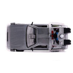 Retour vers le Futur II DeLorean Time Machine 1/24 métal Hollywood Rides | 4006333097997