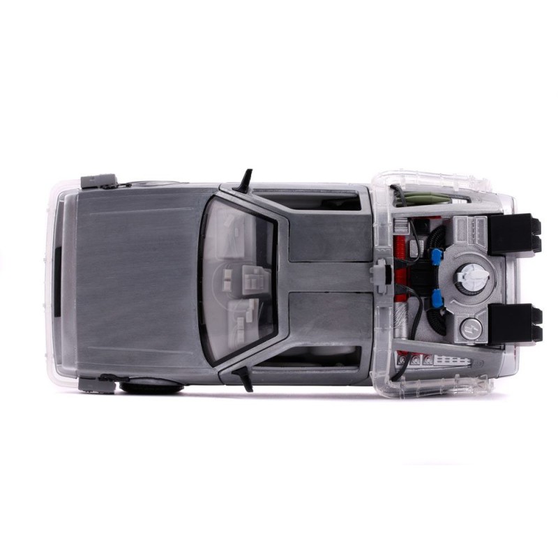 Retour vers le Futur II DeLorean Time Machine 1/24 métal Hollywood Rides | 4006333097997