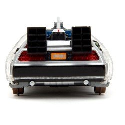 Retour vers le Futur III DeLorean Time Machine Railroad Wheels 1/24 métal Hollywood Rides | 4006333096402