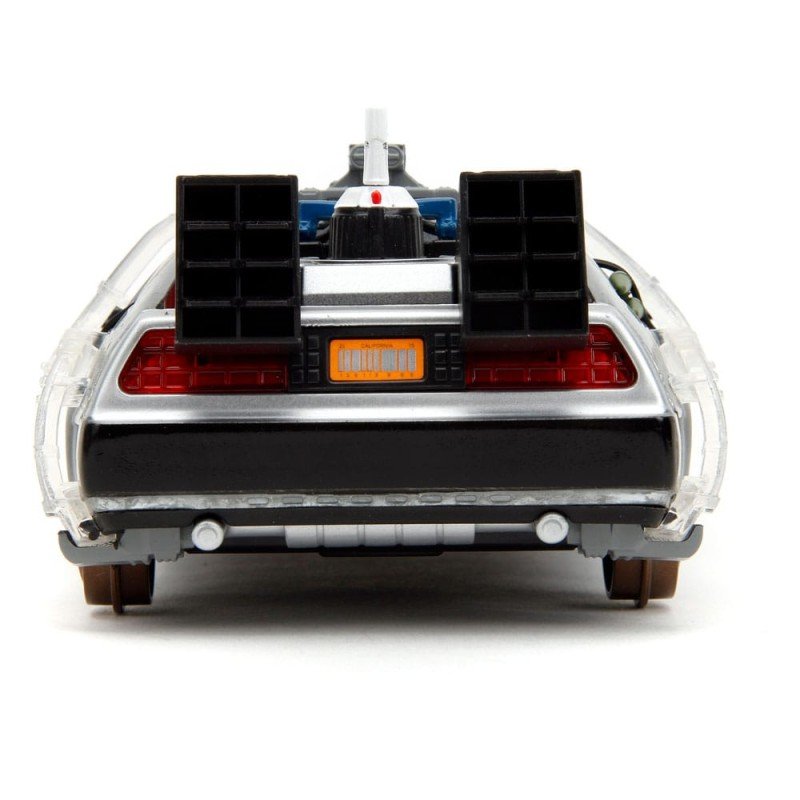 Retour vers le Futur III DeLorean Time Machine Railroad Wheels 1/24 métal Hollywood Rides | 4006333096402