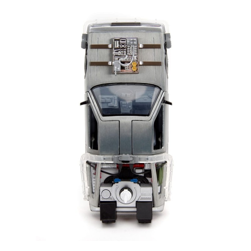 Retour vers le Futur III DeLorean Time Machine Railroad Wheels 1/24 métal Hollywood Rides | 4006333096402