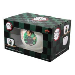Demon Slayer bol à ramen avec baguettes Tanjiro 414 ml | 0841092151382