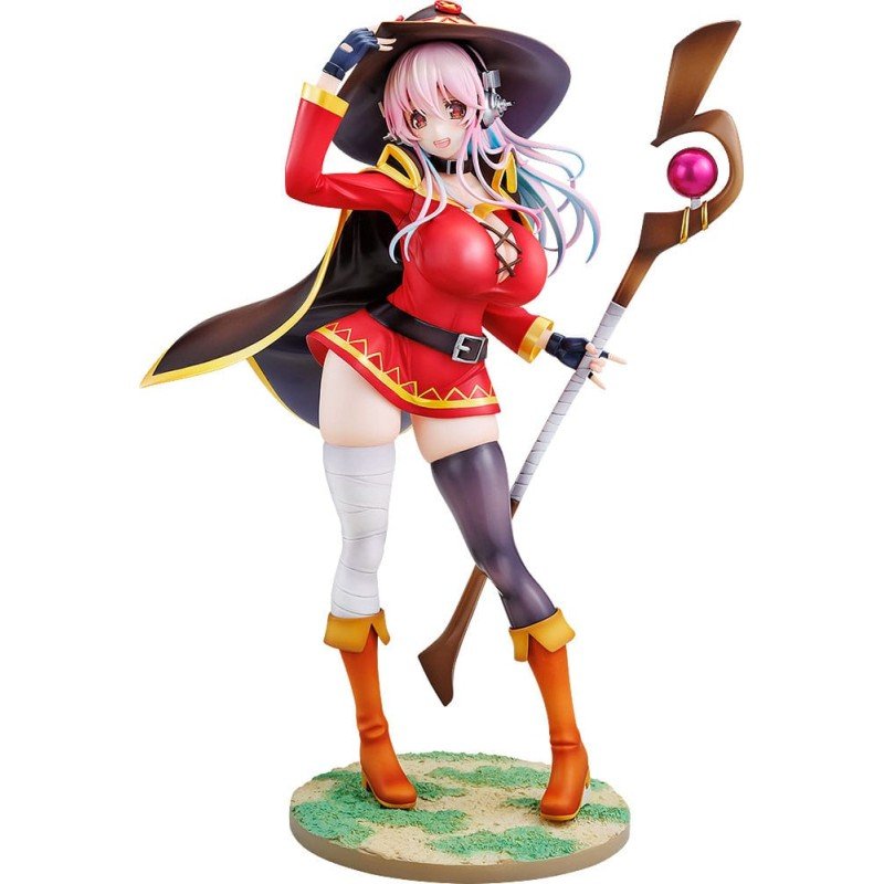 Super Sonico x Konosuba statuette PVC 1/7 Super Sonico Megumin collaboration Ver. 25 cm | 4942330144947