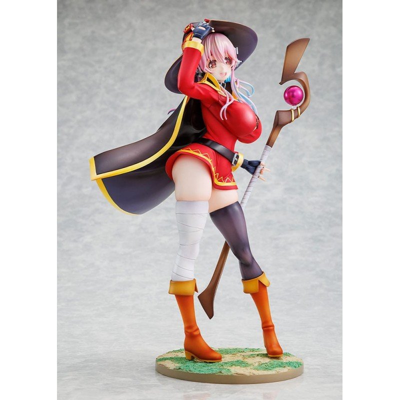Super Sonico x Konosuba statuette PVC 1/7 Super Sonico Megumin collaboration Ver. 25 cm | 4942330144947