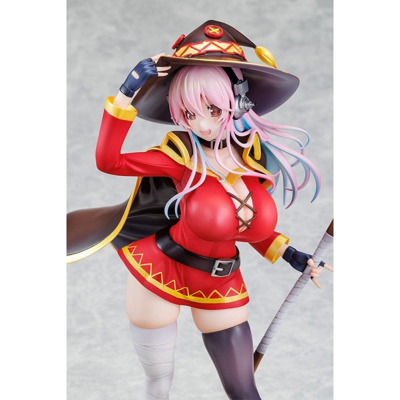 Super Sonico x Konosuba statuette PVC 1/7 Super Sonico Megumin collaboration Ver. 25 cm | 4942330144947