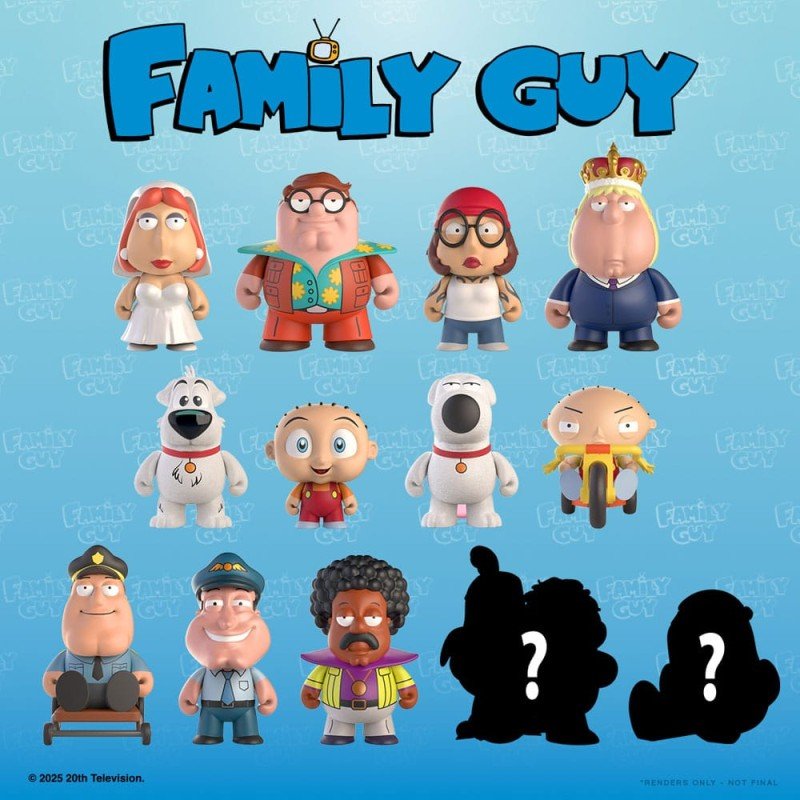 Family Guy présentoir mini-figurines Blind Box Freakin' Sweet Mini Series 7 cm (24) | 0883975191481