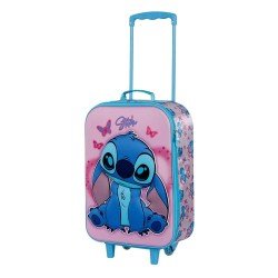 Lilo & Stitch trolley Valise Soft 3D Stitch & Angel Pink 52 cm