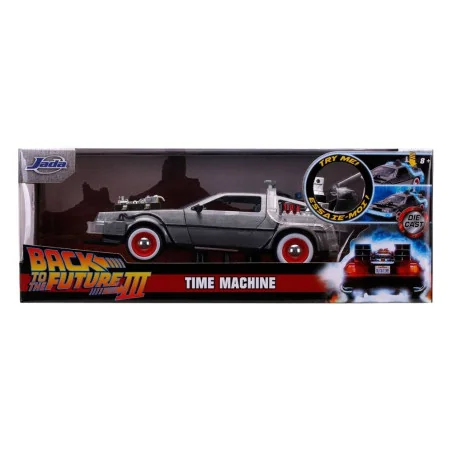 Back to the Future - Hollywood Rides 1/24 Metal Vehicles - Back to the Future III DeLorean Time Machine | 801310321669