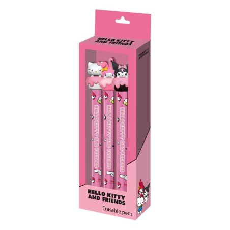 Sanrio pack 3 stylos à bille effaçabl à encre gel | 8445118086508