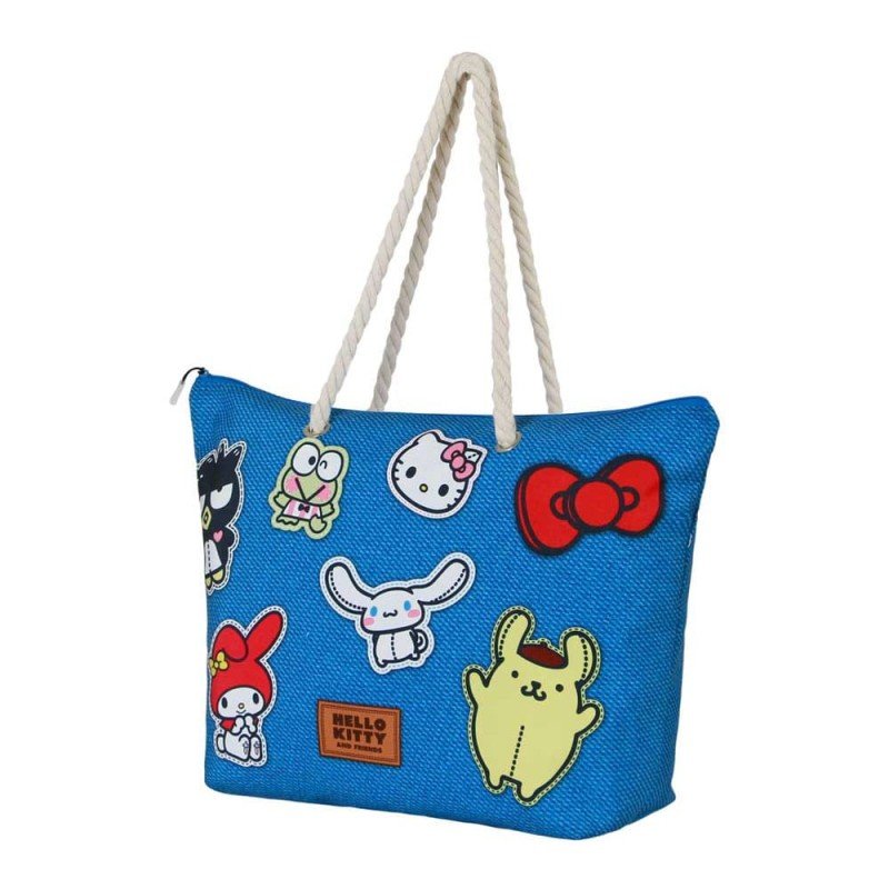 Sanrio sac de plage Soleil Hello Kitty Stickers Blue | 8445118086560