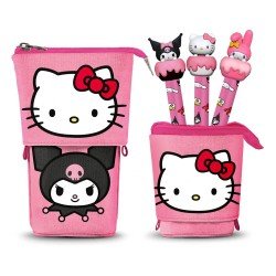 Sanrio trousse Pop Up avec 3 stylos à bille effaçabl à encre gel 