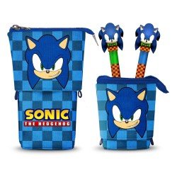 Sonic - The Hedgehog trousse Pop Up avec 2 stylos à bille effaçabl à encre gel 