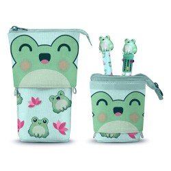 Oh My Pop! trousse Pop Up avec stylo à bille 10 couleurs & stylo à bille effaçabl à encre gel Froggy