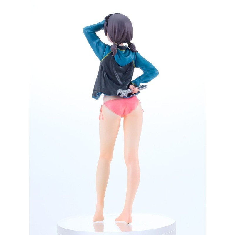 Original Character maquette PLAMAX MF-97 minimum factory Minori with Honda BF350 Grand Prix White 10 cm | 4545784015001