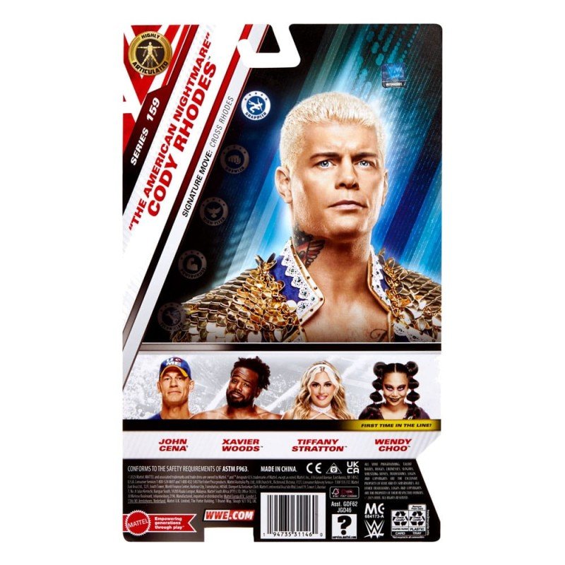 WWE Main Event Series figurine "The American Nightmare" Cody Rhodes 15 cm | 0194735311460