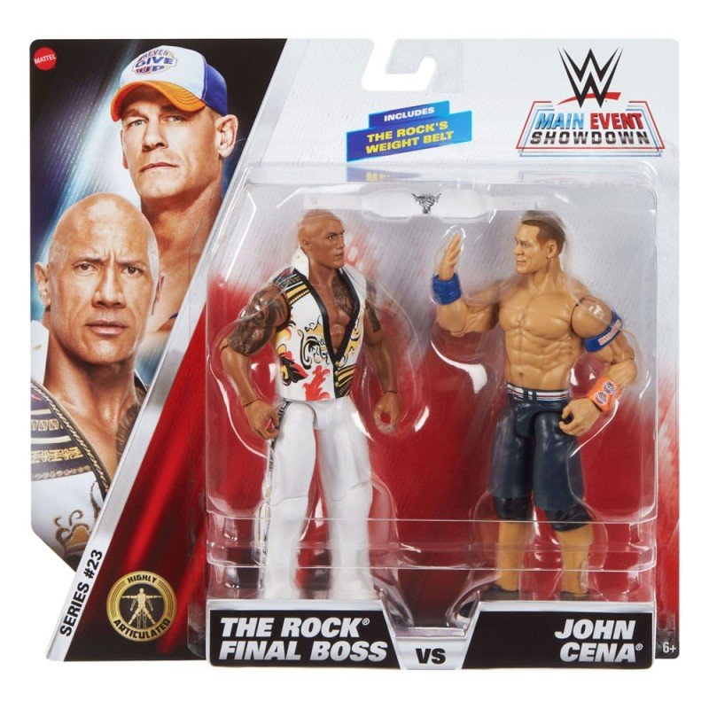 WWE Main Event Showdown figurines The Rock Final Boss vs John Cena 2-Pack 15 cm | 0194735311309