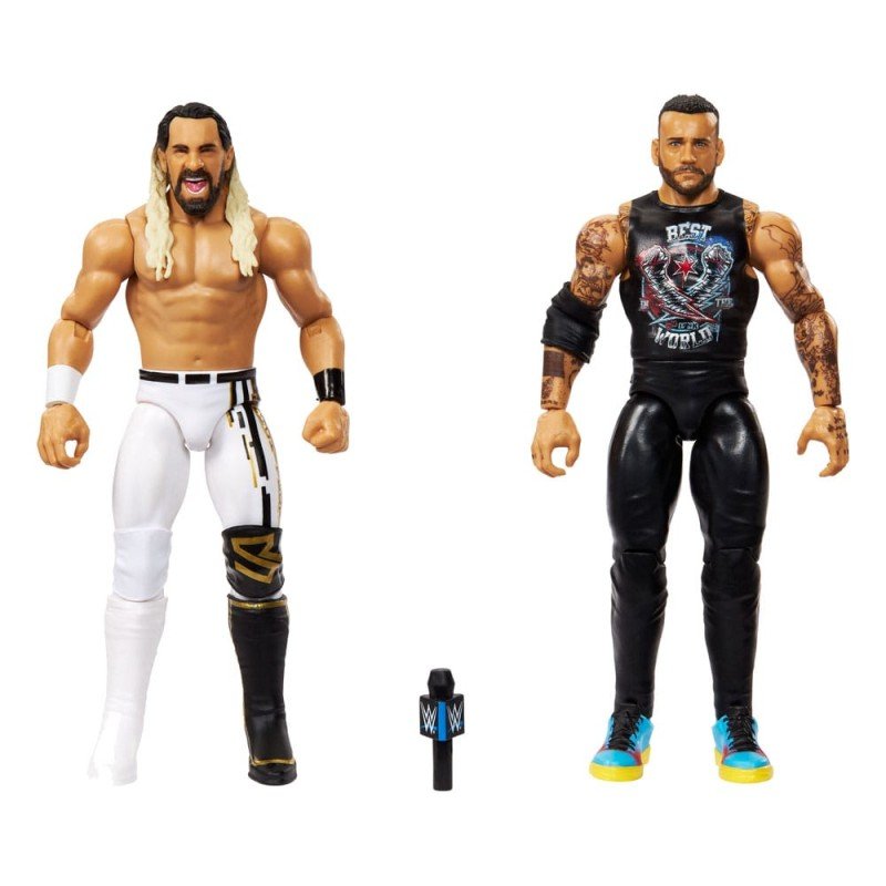 WWE Main Event Showdown figurines CM Punk vs Seth "Freakin" Rollins 2-Pack 15 cm | 0194735311323