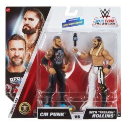 WWE Main Event Showdown figurines CM Punk vs Seth "Freakin" Rollins 2-Pack 15 cm | 0194735311323