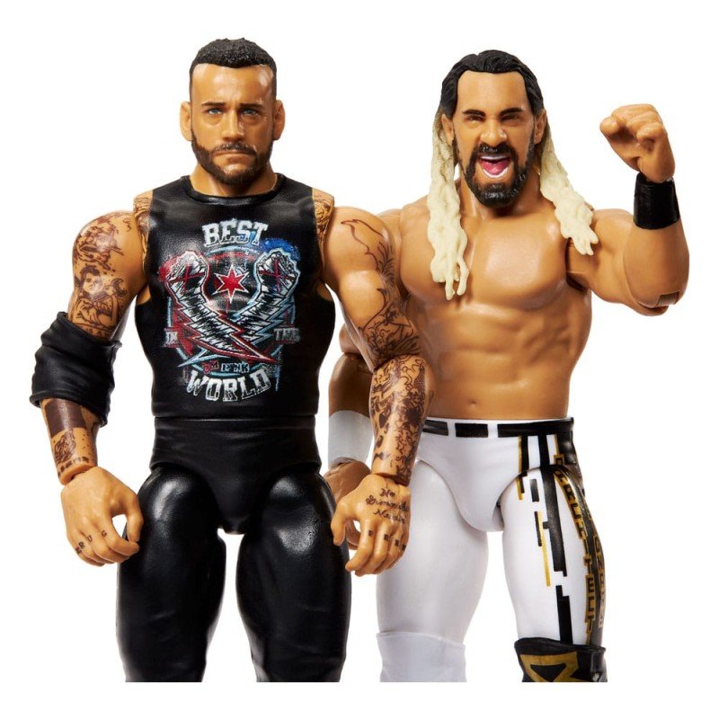 WWE Main Event Showdown figurines CM Punk vs Seth "Freakin" Rollins 2-Pack 15 cm | 0194735311323