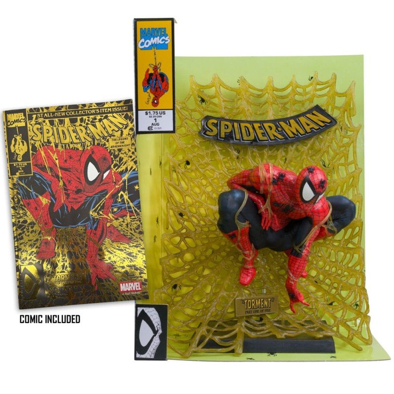 Marvel Collection statuette PVC 1/6 Spider-Man (Spider-Man no. 1) (Gold Edition) (Gold Label) 15 cm | 0787926149098