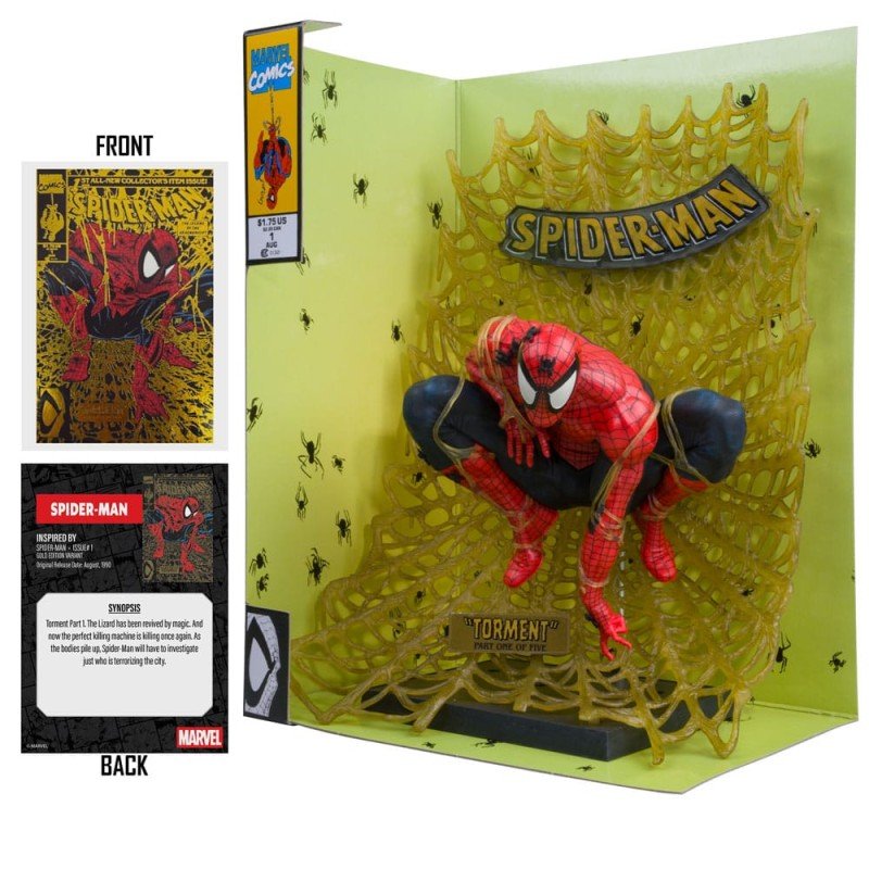 Marvel Collection statuette PVC 1/6 Spider-Man (Spider-Man no. 1) (Gold Edition) (Gold Label) 15 cm | 0787926149098