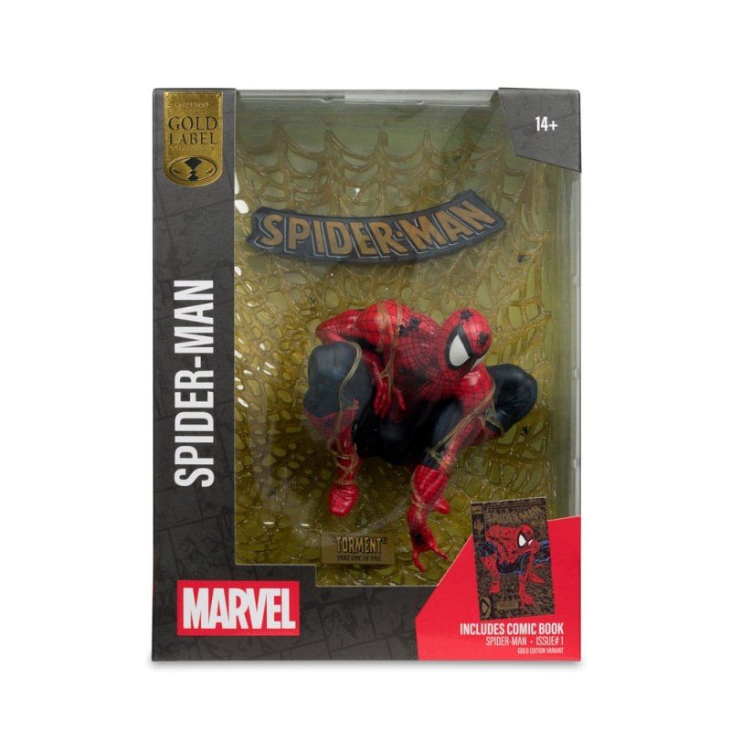 Marvel Collection statuette PVC 1/6 Spider-Man (Spider-Man no. 1) (Gold Edition) (Gold Label) 15 cm | 0787926149098