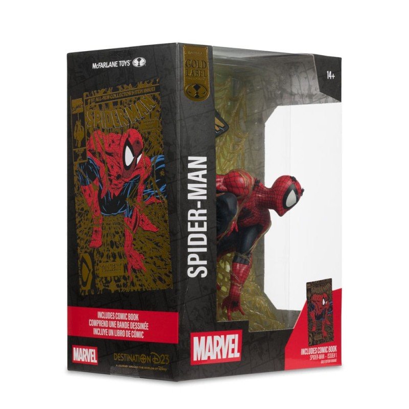 Marvel Collection statuette PVC 1/6 Spider-Man (Spider-Man no. 1) (Gold Edition) (Gold Label) 15 cm | 0787926149098
