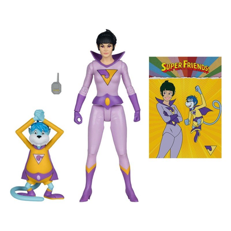 DC Retro figurine Super Friends Jayna & Gleek (Red Platinum Edition) 15 cm | 0787926178265