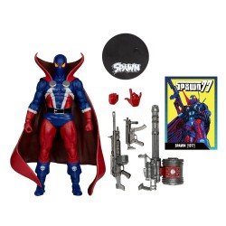 Spawn Page Punchers figurine Spawn 1977 Red and Blue (Chase) Red Platinum Edition 18 cm | 0787926904215