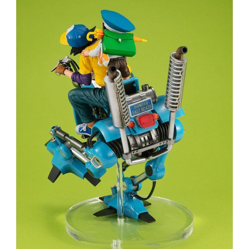 Dragonball Z Desktop Real McCoy EX diorama PVC Son Goku & Son Gohan & Robot with two legs 20 cm