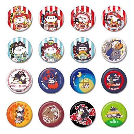 Naruto Mega Cat Project Nyaruto! Enamel Pins 5 cm Assortment (16) | 4535123846687