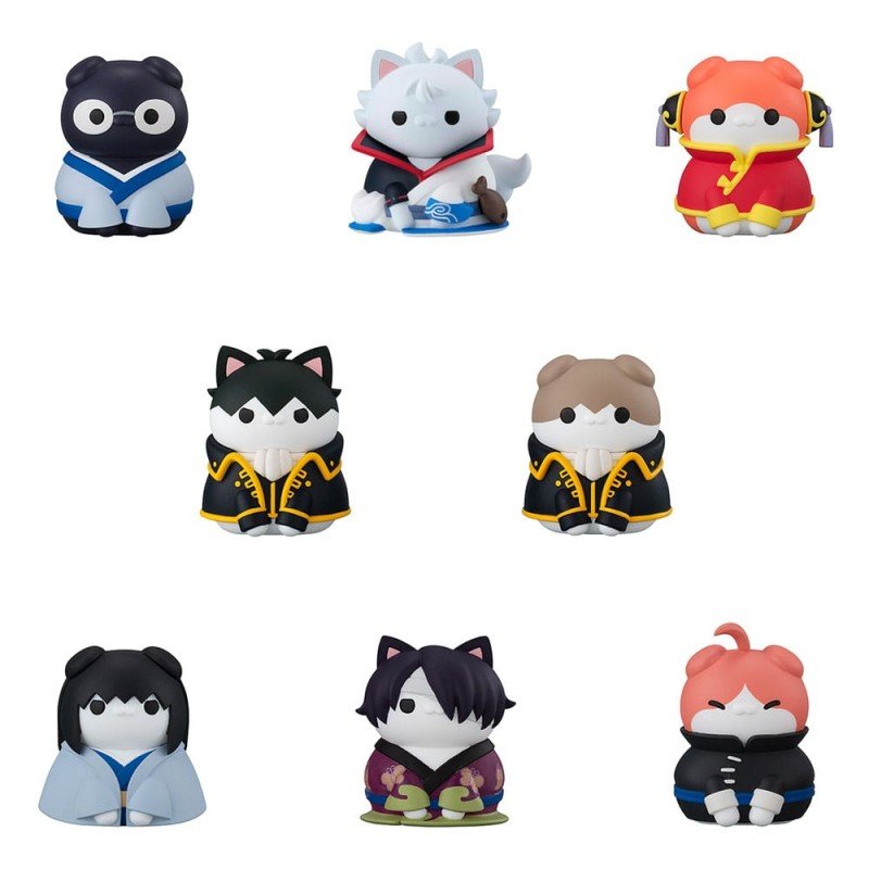 Gintama Mega Cat Project Nyantama Go Meow-Meow Edition! Trading Figures 3 cm Assortment (8) | 4535123846717