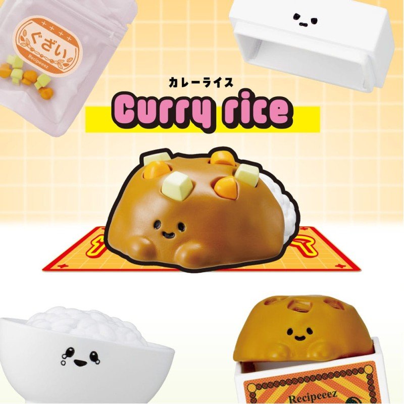Recipeeez Mini Figure Menu 01 3 cm Assortment (4) | 4535123847158