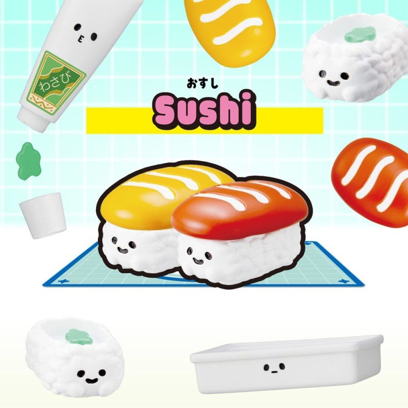 Recipeeez Mini Figure Menu 01 3 cm Assortment (4) | 4535123847158