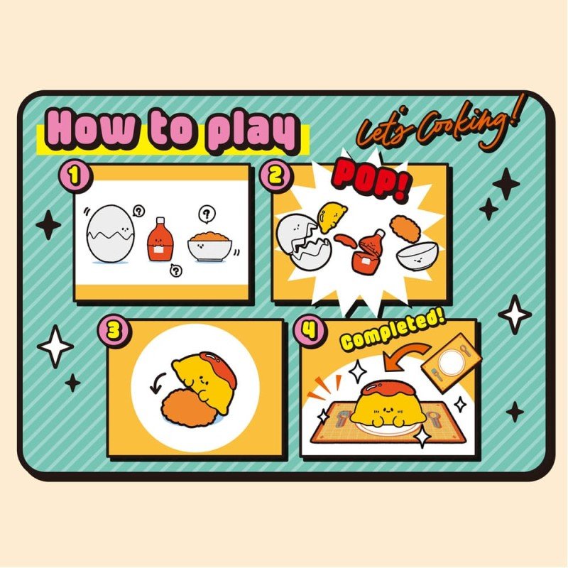 Recipeeez Mini Figure Menu 01 3 cm Assortment (4) | 4535123847158
