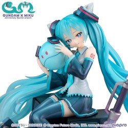 Mobile Suit Gundam x Hatsune Miku Lucrea PVC Statue Hatsune Miku x OO Gundam 45th Anniversary 17 cm | 4535123847608