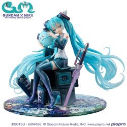 Mobile Suit Gundam x Hatsune Miku statuette PVC Lucrea Hatsune Miku x OO Gundam 45th Anniversary 17 cm | 4535123847608