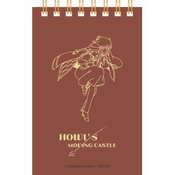 Le Château ambulant carnet à spirales gauffré Sophie & Hauru