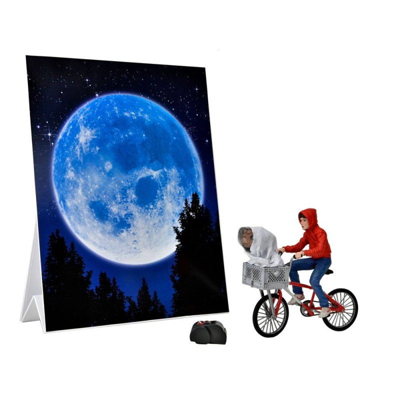 E.T., l'extra-terrestre figurine Elliott & E.T. on Bicycle 13 cm | 0634482550656