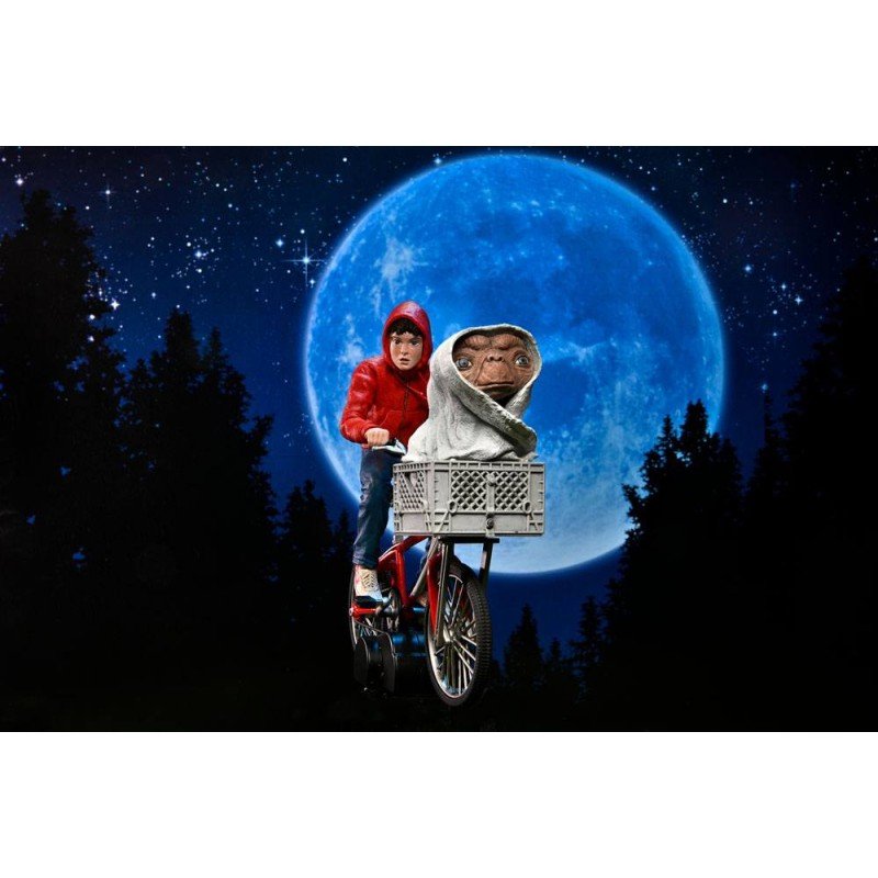 E.T., l'extra-terrestre figurine Elliott & E.T. on Bicycle 13 cm | 0634482550656